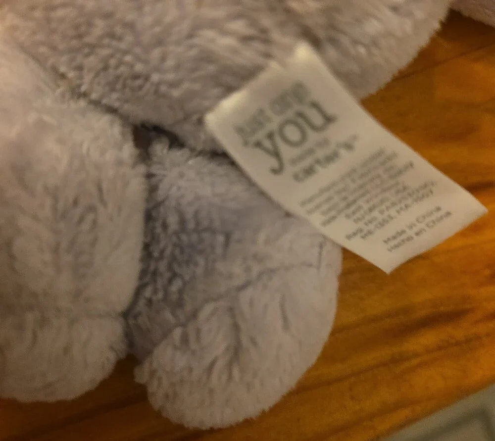 Carter's Gray Plush Lion Rattle Stuffed Animal